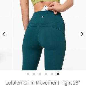 Lululemon Size 4 High-waisted Leggings In Movement 7/8